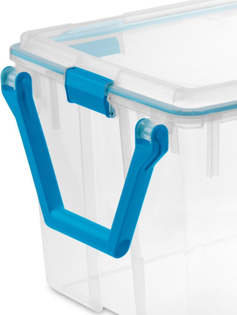 STERILITE 120 QT. Plastic Storage Container with Gasket Latch LID in Clear, 1...