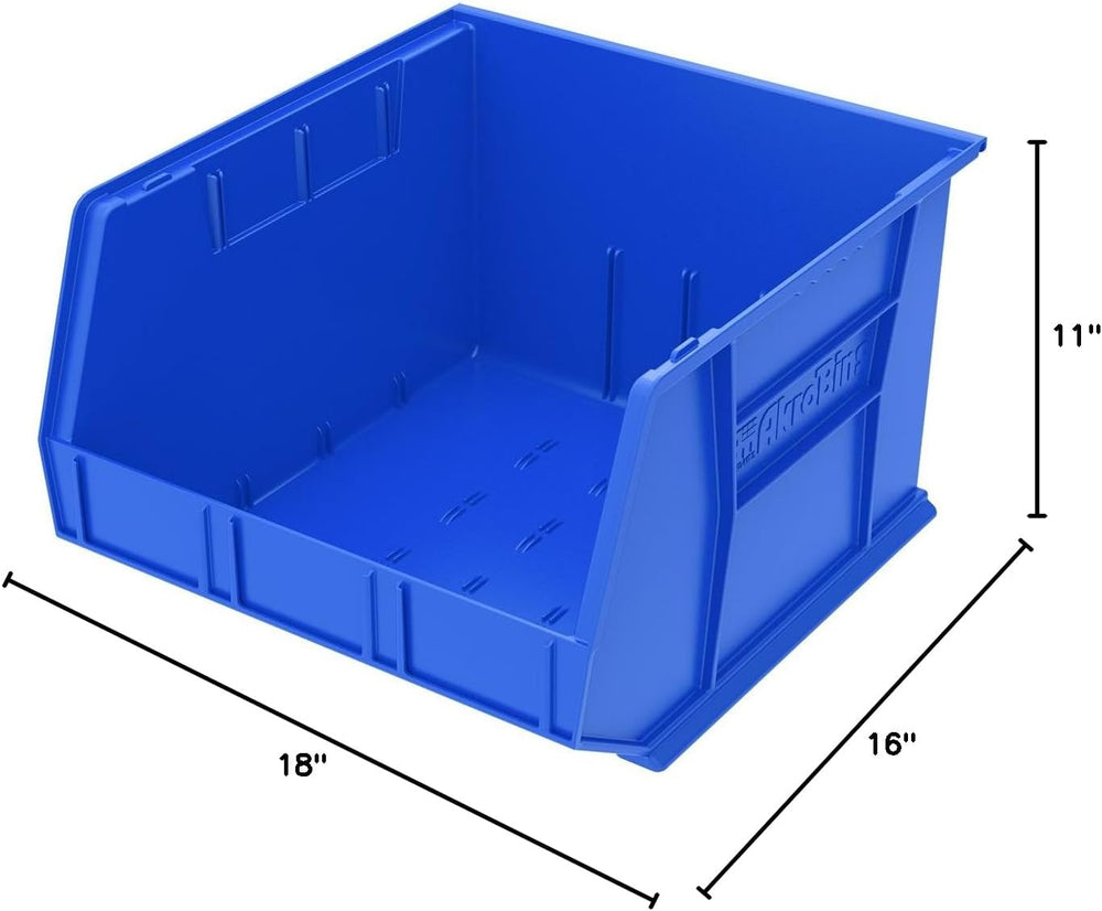 Akro-Mils 30270 AkroBins Blue Plastic Hanging Stackable Storage Organizer Bin...