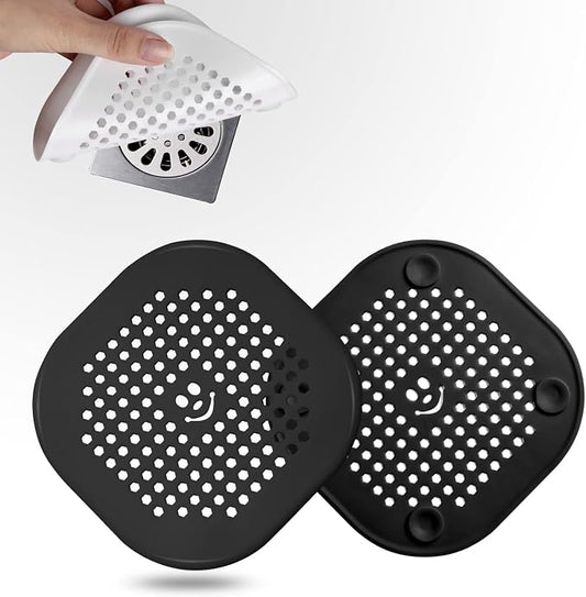 2 Pack Drain Cover Hair Catcher Silicone Drain Protector Hair Stopper - Image 2
