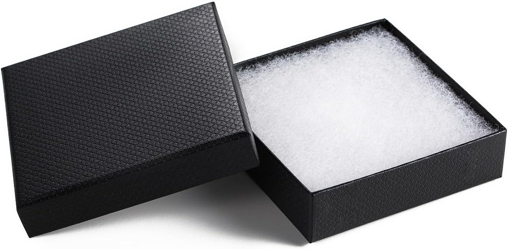 GEFTOL Jewelry Gift Boxes 96 Pack 3.5x3.5x1 Inch Cardboard Jewelry Boxes,Smal...