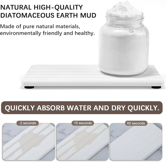 3PCS Stone Drying Tray, Stones Soap Trays, Water Absorbing Stone Tray - Image 2
