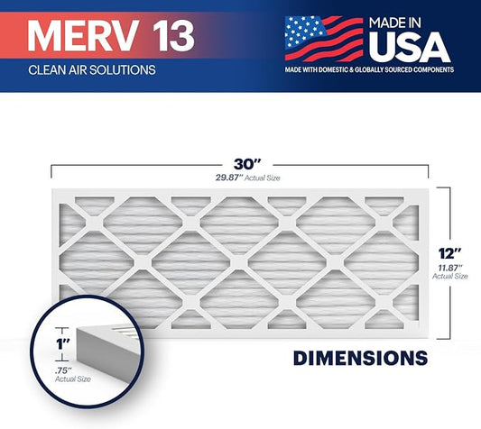 BNX TruFilter 12x30x1 Air Filter MERV 13 - Image 2