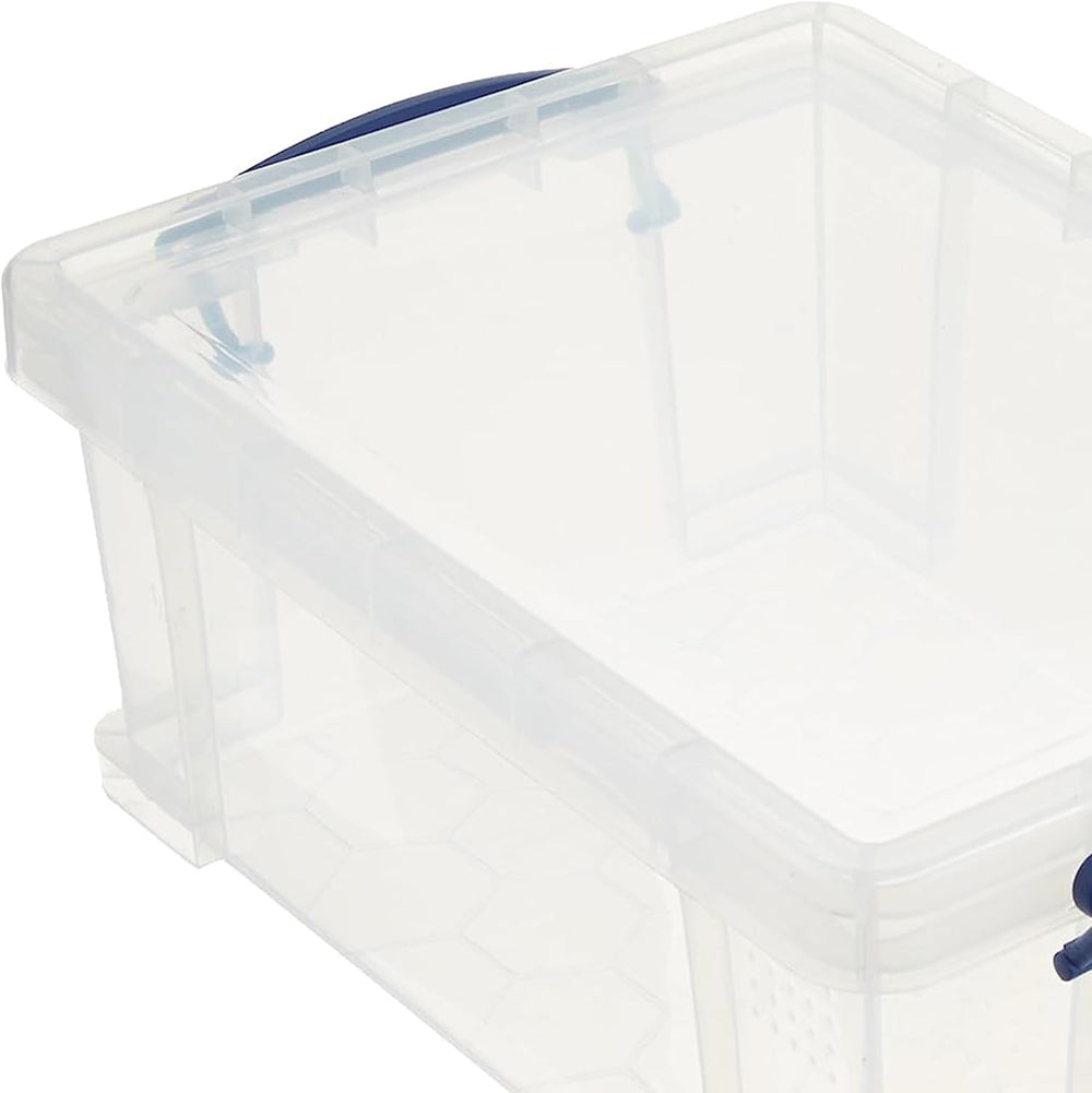 Really Useful Box Stackable 9 Liter Plastic Storage Container, 5 Pack