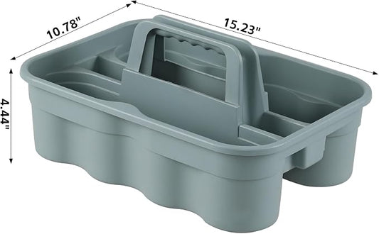 4 Packs Plastic Cleaning Caddy, 2 Compartment Cleaning Tool Caddy - Image 2