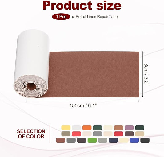PATIKIL Leather Patches Tape for Furniture, 3.2 x 61 Inch Self Adhesive Vinyl - Image 2