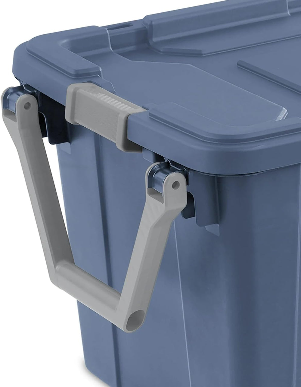Storage Bin 40 Gallon 160 Qt Wheeled Industrial Tote Plastic Rolling Stacker ...