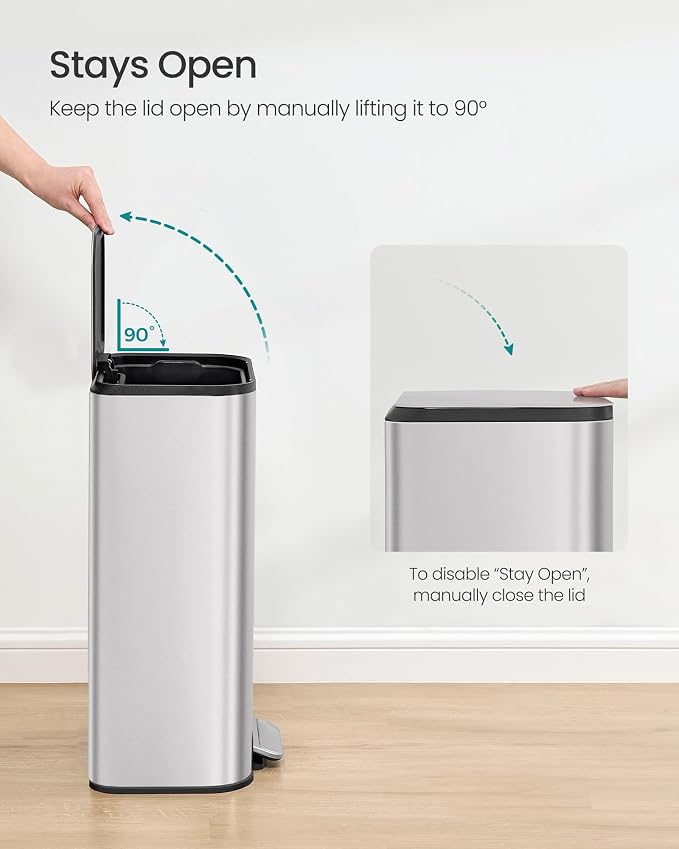 SONGMICS Kitchen Trash Can, 8-Gallon Garbage Can - Image 6