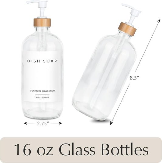 Emerson Glass Soap Dispenser Set - 16 Oz - Image 2