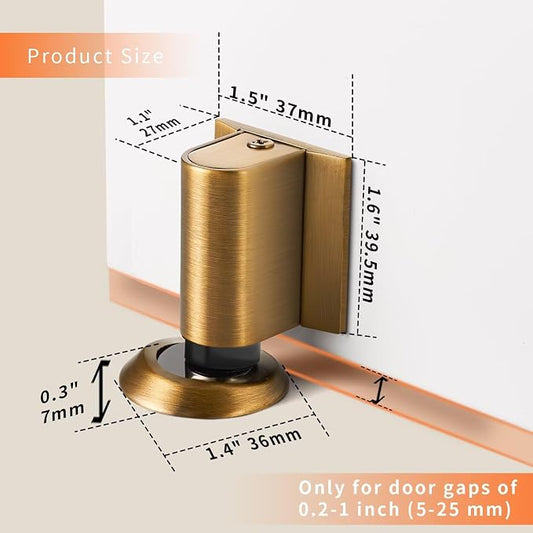 Bak Bo Magnetic Door Stoppers 4 Pack Bottom of Door Holder Keep Door Open No - Image 2