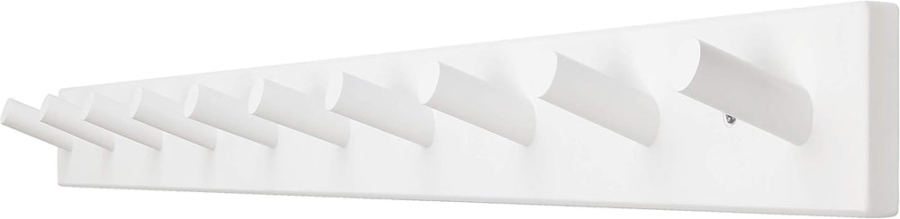Dseap Coat Rack Wall Mounted - 10 Peg Hooks, 38-1/4" Long, Heavy Duty Wa...