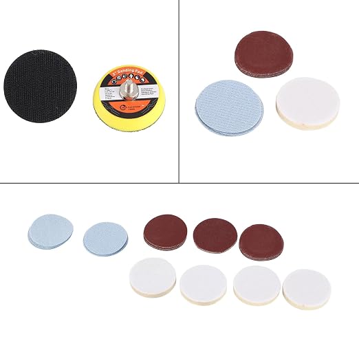 Windshield Scratch Remover Set Glass Polishing Kit Abrasive Discs Polish Pads - Image 9