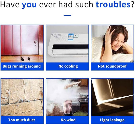 Door Draft Stopper, Strong Adhesive Door Sweep - Image 2
