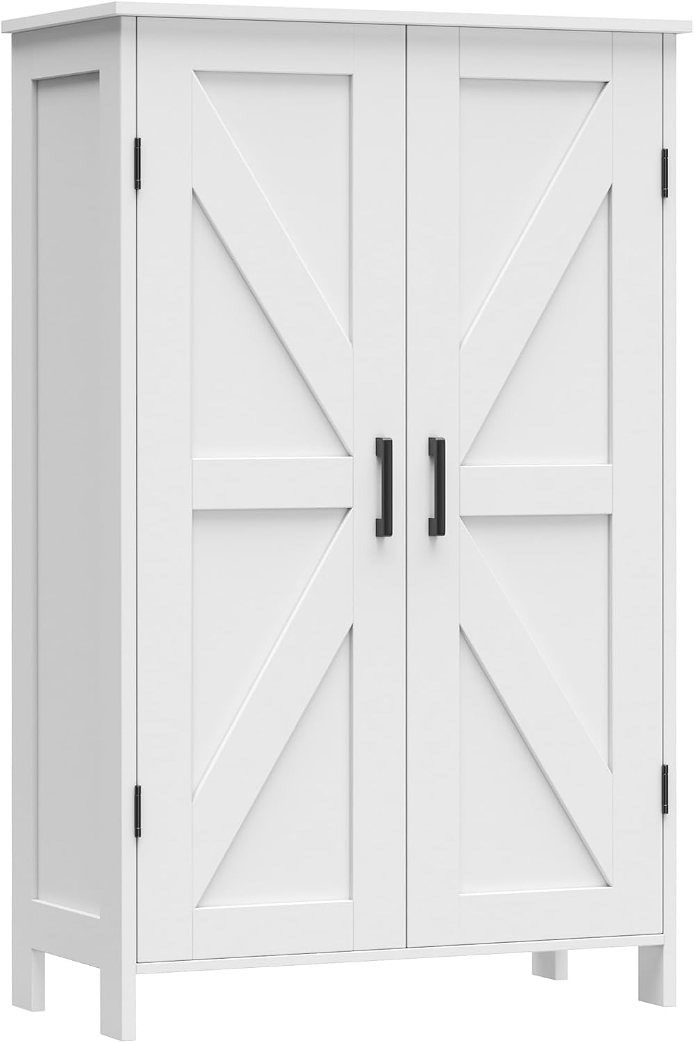 Homleke 43.3" H Farmhouse Bathroom Storage Cabinet with Adjustable Shelves