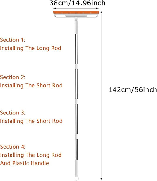 Multifunction Magic Broom, Silicone Floor Squeegee, Air Broom, Rubber Squeegee - Image 2
