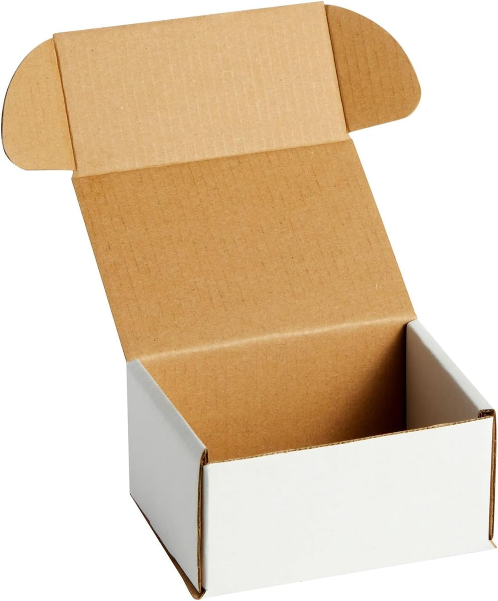 Stockroom Plus Mailing Box - 100 Pack, White, 4 x 3 x 2 Inch Corrugated Cardb...
