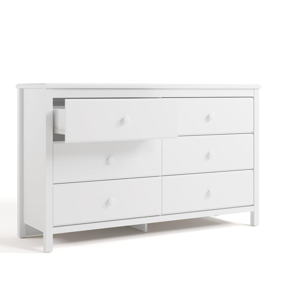 Storkcraft Alpine 6-Drawer Dresser, White
