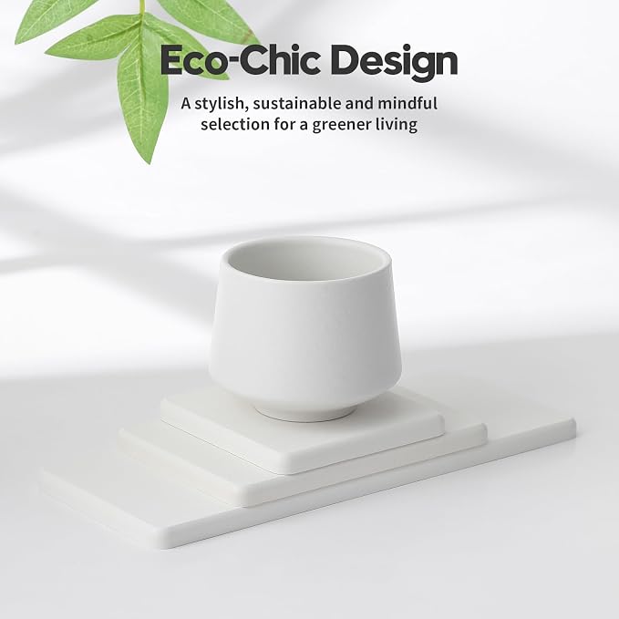 3PCS Bathroom Sink Vanity Trays, Quick Stone Drying Mat Dish Soap Dispenser - Image 7