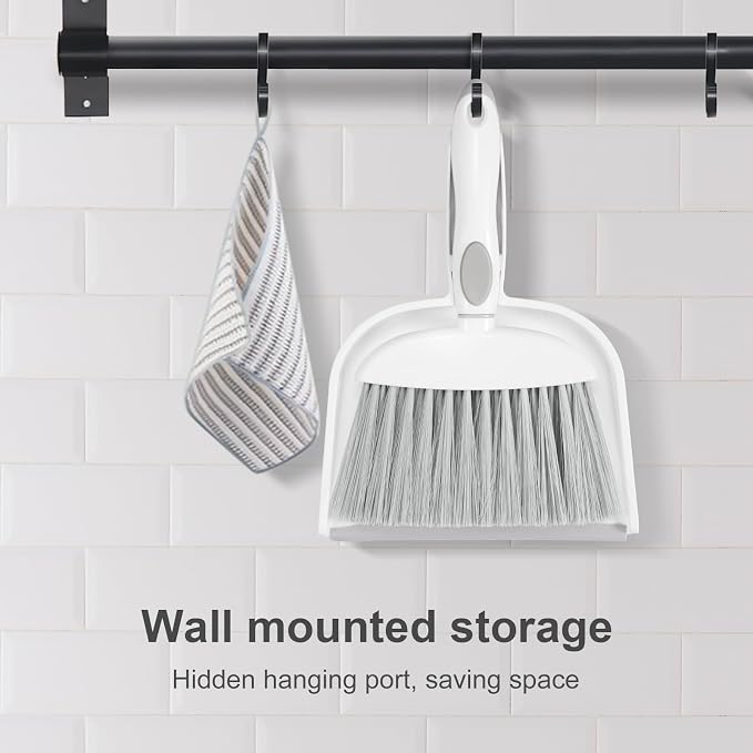NACENA Small Dust Pan and Brush Set, Mini Broom and Dustpan Set Small Hand - Image 8