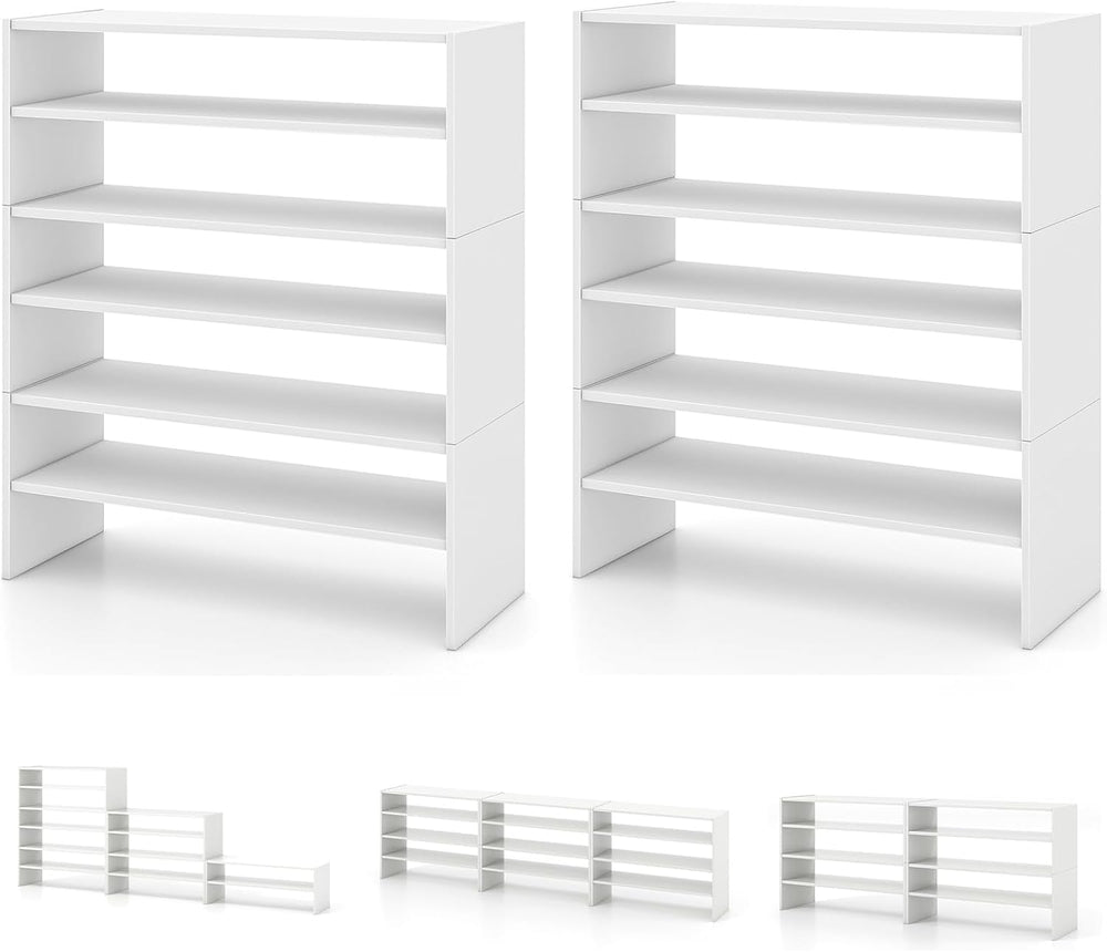 GIANTEX 3-in-1 Vertical Shoe Rack, 6-Tier Free Standing Shoe Storage Organize...