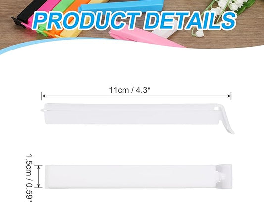 PATIKIL Sealing Clips 4.3 Inch, 10 Pack Reusable Plastic Bag Clip Clamp Sealer - Image 2