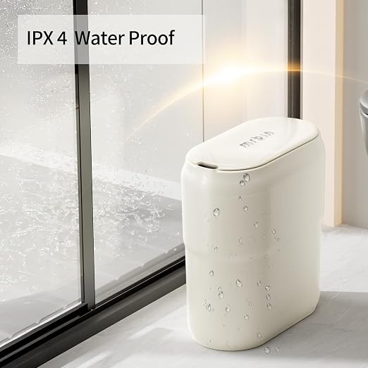 Slim Motion Sensor Trash Can for Bathroom, Automatic Compact Touchless Garbage - Image 9