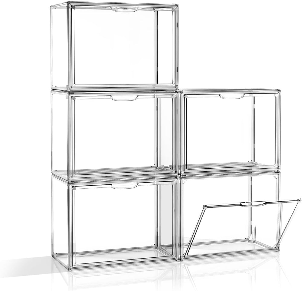 Clear Purse Organizer for Closet, 5 Pack Handbag Storage Organizer, Acrylic D...