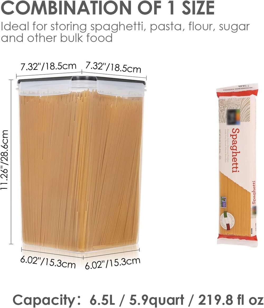 Vtopmart Extra Large Tall Airtight Food Storage Containers, 4 Pieces 5.9qt/6....