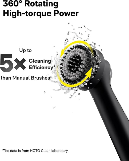 HOTO Wand™ Cordless Spin Scrubber, Electric Rechargeble Grout Cleaning Brush - Image 2