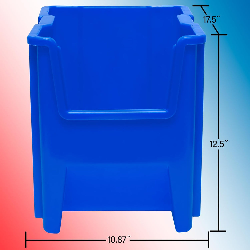 Akro-Mils Stak-N-Store Stackable Storage Bins, 17.5"x11"x12.5"...