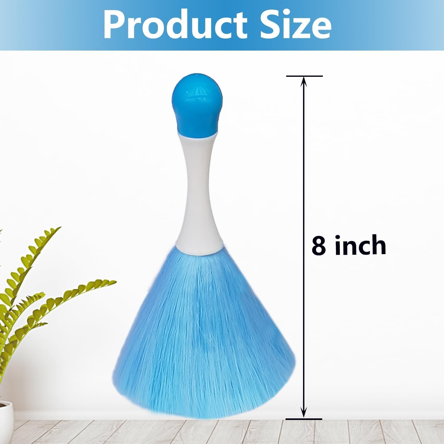 4 PCS Feather Dusters for Cleaning, 8 Inch Microfiber Washable Dusting Brushes for Home Book Screen Sofa Car Furniture Frames