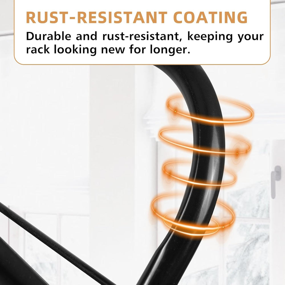 Foldable Clothes Drying Rack Laundry Drying Rack Black
