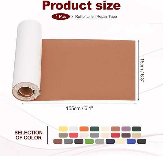 PATIKIL Leather Patches Tape for Furniture, 6.3 x 61 Inch Self Adhesive Vinyl - Image 2