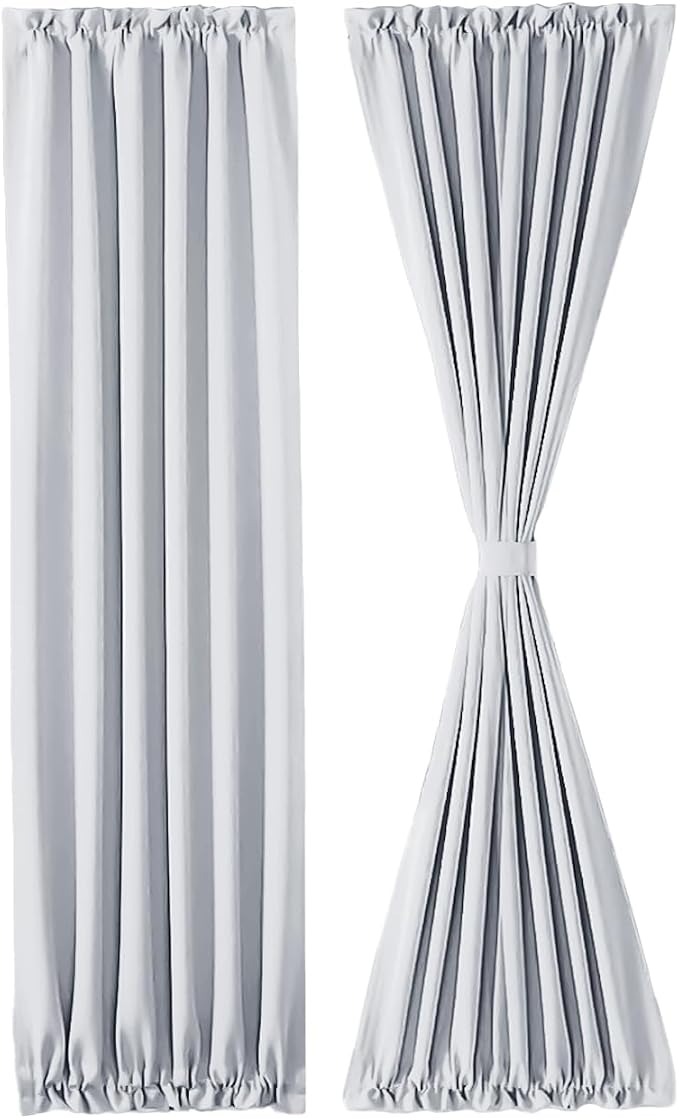 DWCN French Door Curtains – Rod Pocket Thermal Curtain - Image 7