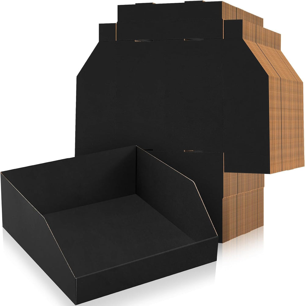 Fuyoooo 30 Pack 12 x 10 x 4. 5 Inches Cardboard Storage Bins Open Top Bin Box...