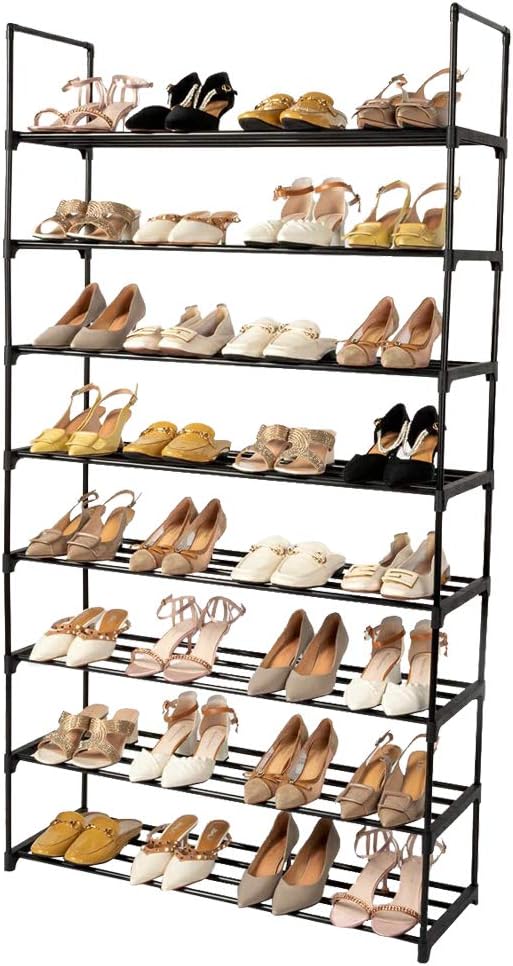 lapday Sturdy Shoe Rack, Free Standing Easy Assembled Shoe Storge Organizer f...