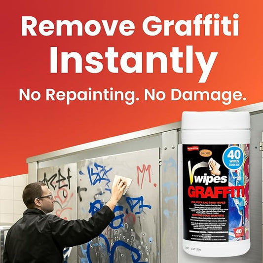 V-Wipes Graffiti Remover Wipes – Pre-Moistened Towels - Image 2
