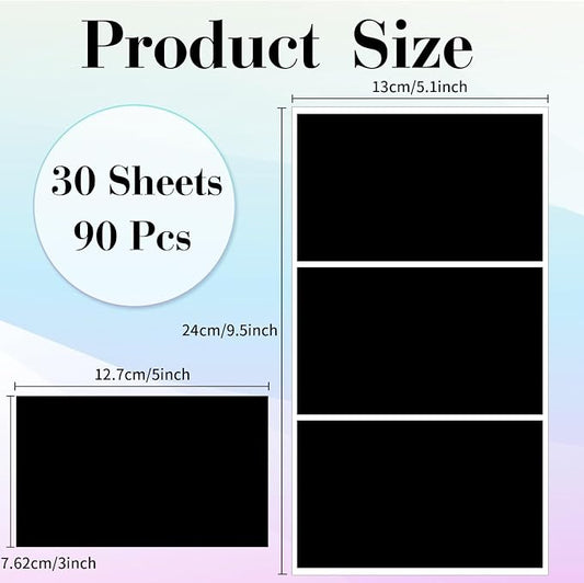 STARLIBOO Removable Colored Labels Stickers, 3X5 Inch Removable Large Label - Image 2