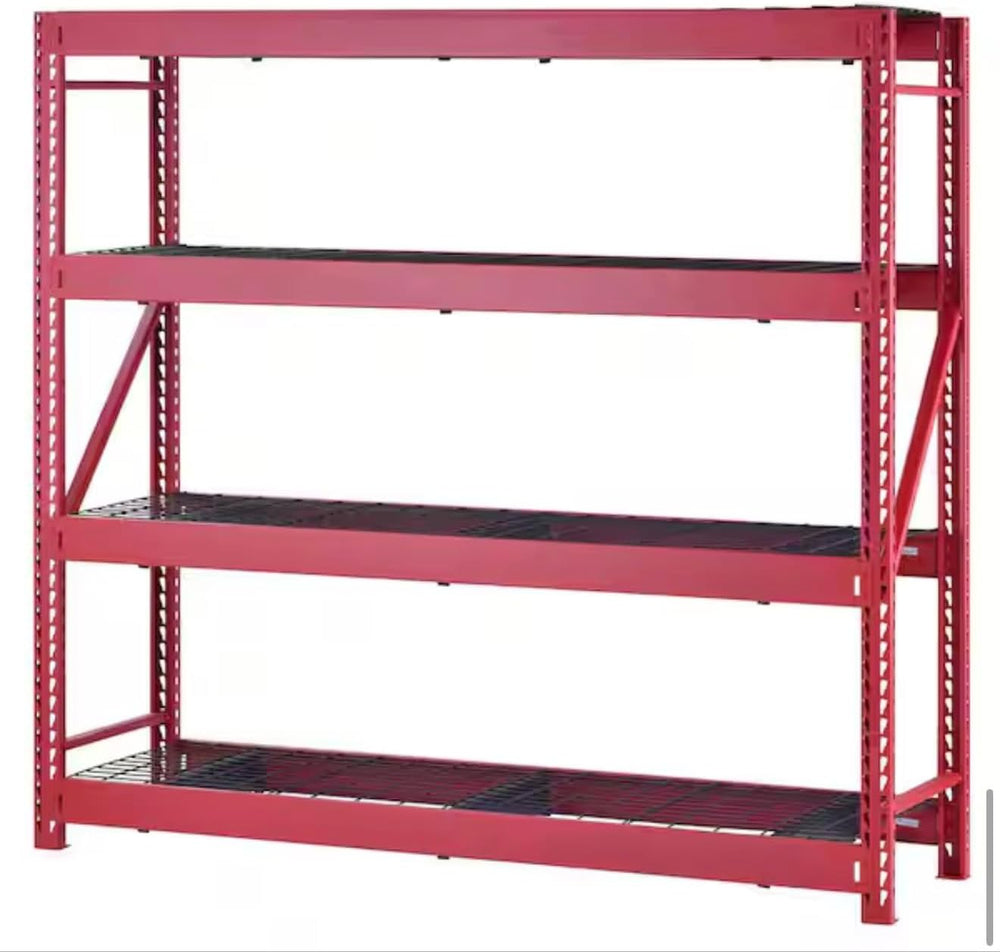 Husky Heavy Duty Industrial Metal Storage Shelving Unit, Inches, 4 Adjustable...