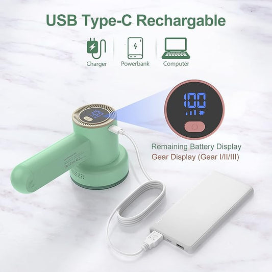 Fabric Shaver Fuzz Remover Rechargeable, HOMEASY Electric Lint Remover Shaver - Image 2