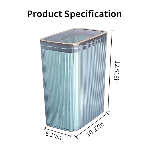 Transparent Trash Can, Bathroom Trash Cans - Image 7