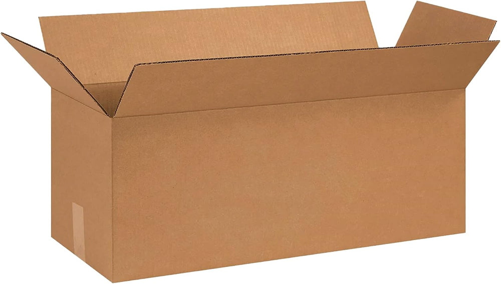BOX USA Long Boxes Holds 65lbs, 26x10x10 25-Pk for Shipping & Packing
