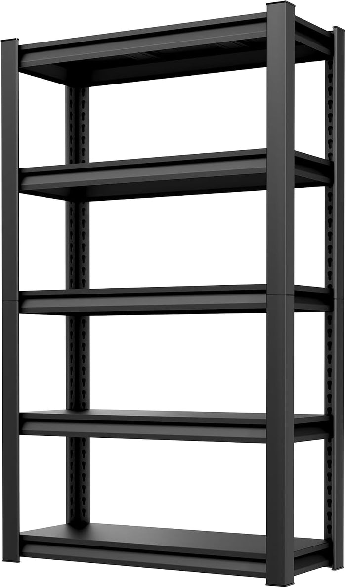 OLLRRACT 5-Tier Garage Shelving, Metal Storage Shelves, Utility Shelf