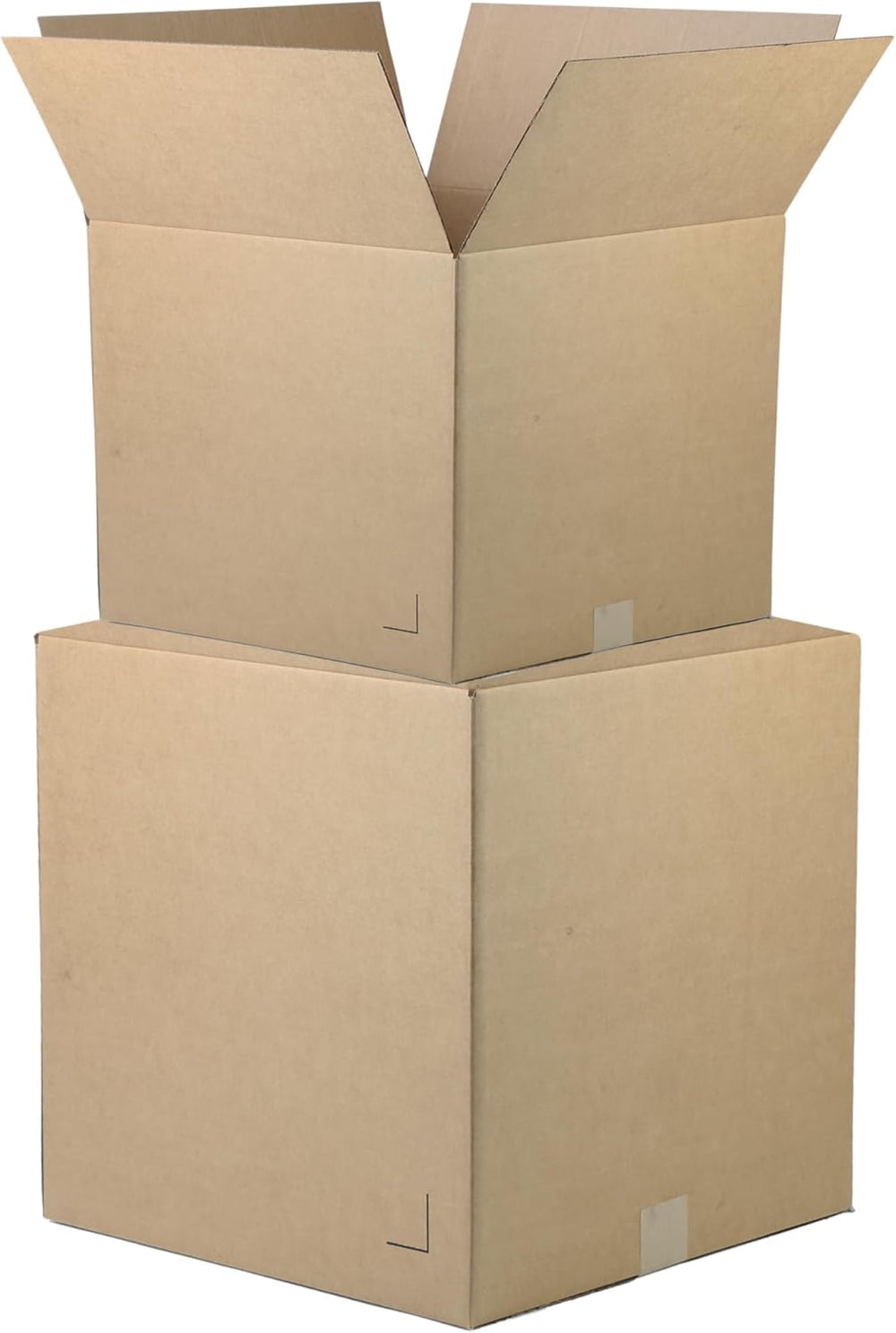 The Boxery 4"x4"x24" Corrugated Cardboard Boxes 100-Pack