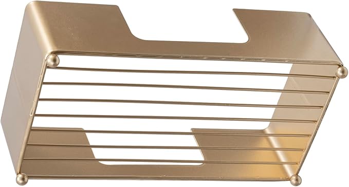 MyGift Paper Towel Holder Modern Gold-Tone Metal Tabletop Folded Paper Hand - Image 7