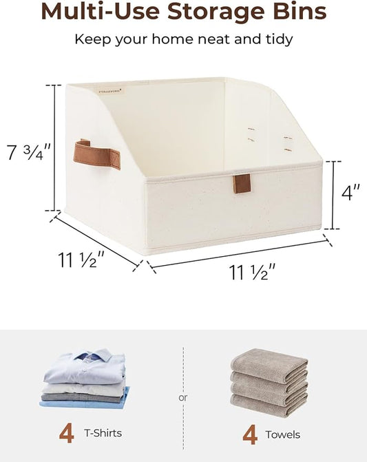 StorageWorks Closet Storage Bins, Trapezoid Organizer Box - Image 2