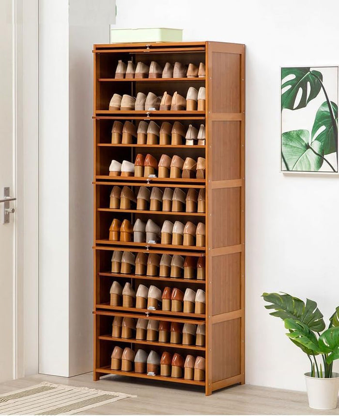 LOYALHEARTDY 10 Tier Tall Shoe Cabinet w/Flip Door, 27.5'' L, for 30 Pairs