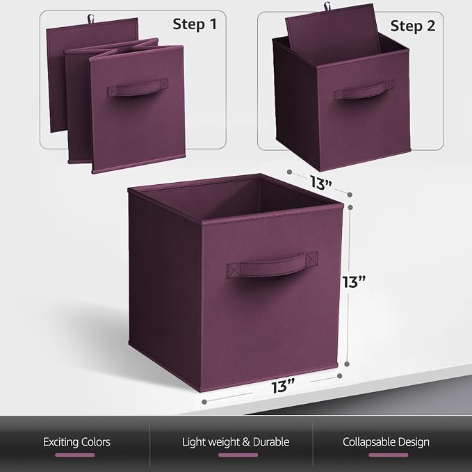 Sorbus 13 Inch Storage Bins - Image 7