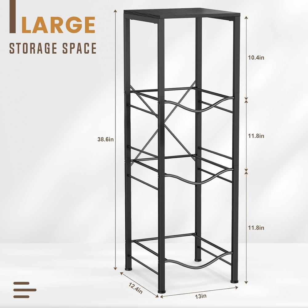 Housolution 3-tier 5 Gallon Water Jug Holder with Storage Shelve