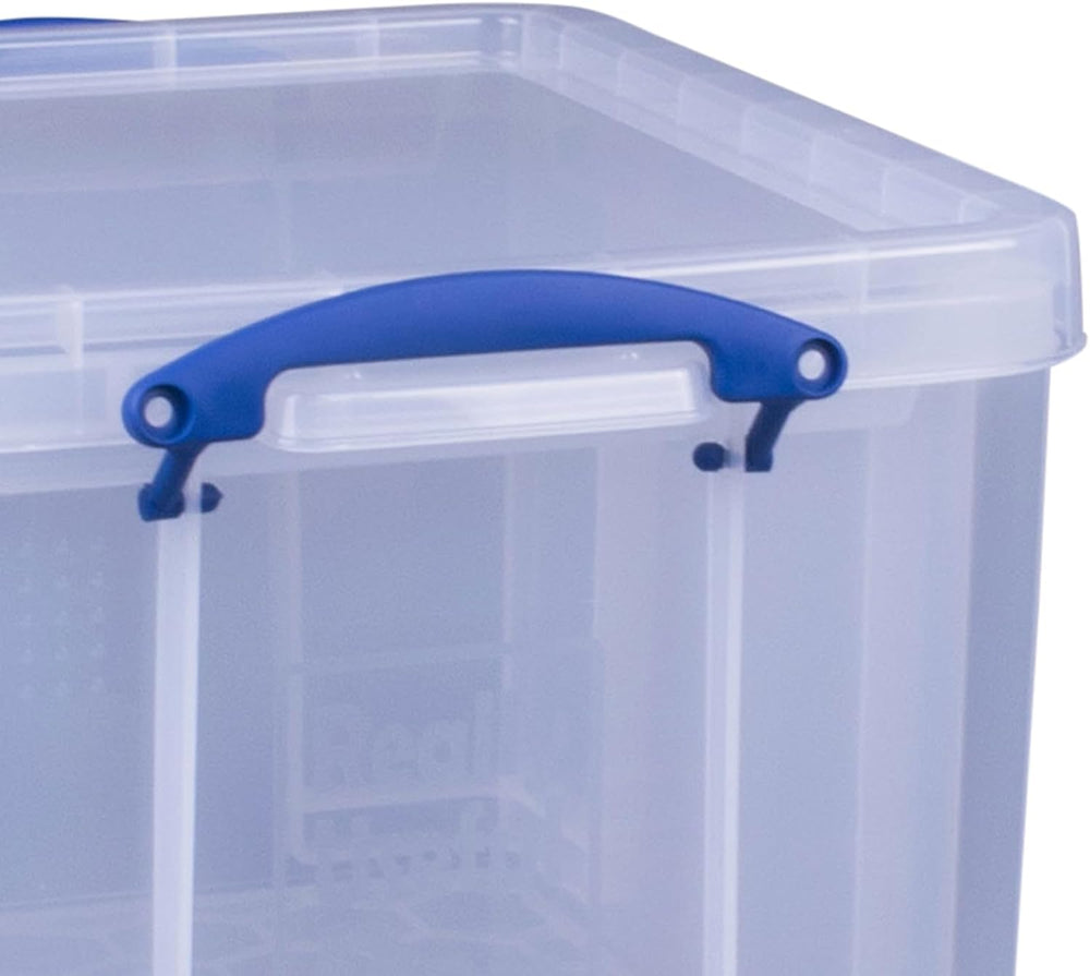 Really Useful Box 32 Liters Storage Bin Container with Snap Lid and Clip Lock...