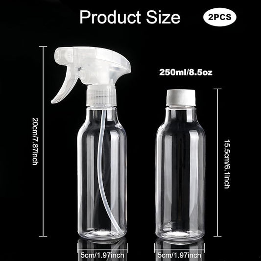 Cosywell Plastic Spray Bottles 8.8oz/260ml 2 Pack Empty Spray Bottle - Image 2